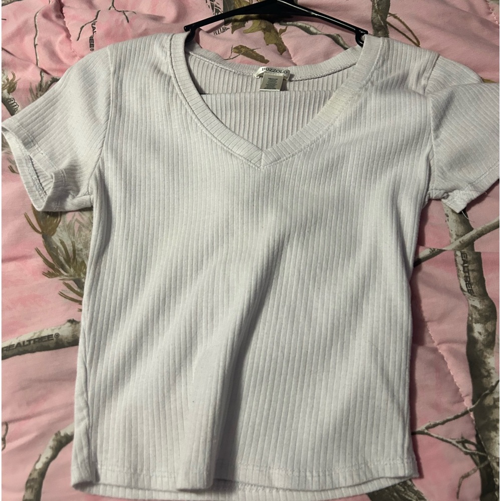 white crop top